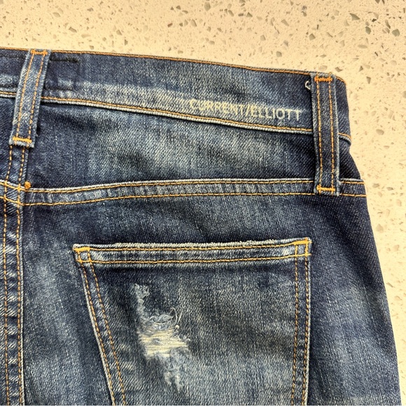Current Elliott - The Ankle Skinny in Old Blue Repair sz 0 - Picture 7 of 10